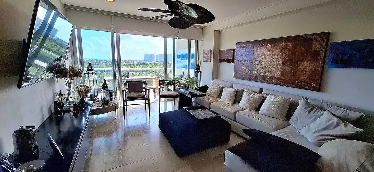 Depto 5° Piso Sky Puerto Cancun - Vista Campo de Golf, Lago y Mar — foto 3