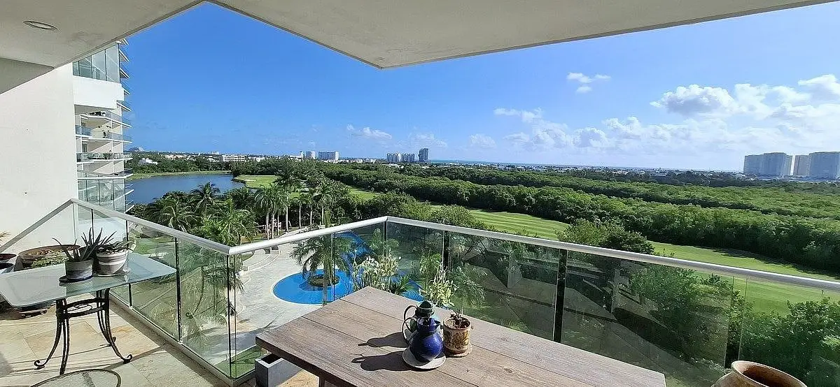Depto 5° Piso Sky Puerto Cancun - Vista Campo de Golf, Lago y Mar — foto 5