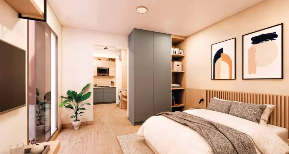 Departamento en venta en Santa Maria Insurgentes 1 Recámaras — foto 3