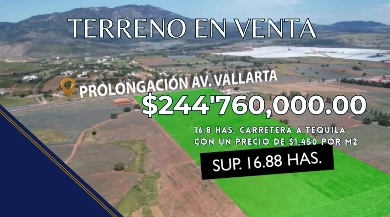 Terreno en Venta Prolongación Av. Vallarta