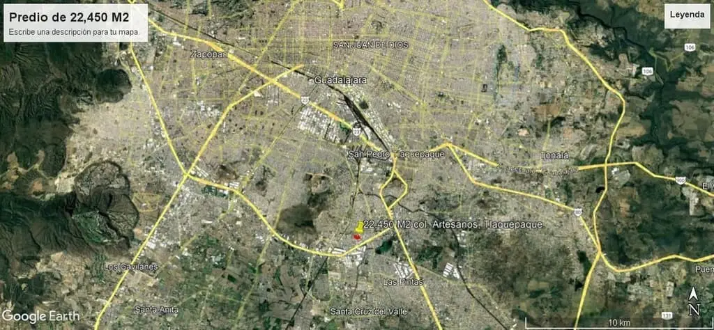 terreno cerca periferico 22,000 metros — foto 2