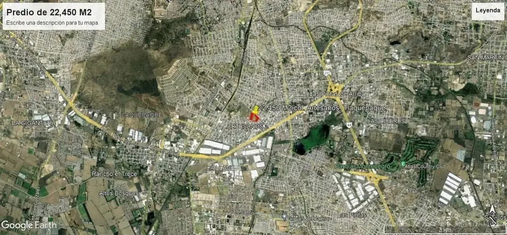 terreno cerca periferico 22,000 metros — foto 3