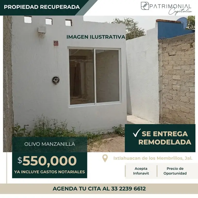 Casas en Ixtlahuacán de los Membrillos