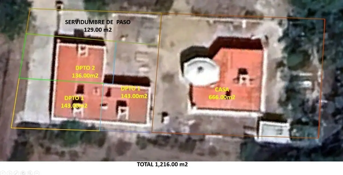 Hermosa propiedad con gran terreno, casa de un piso y tres departamentos — foto 3