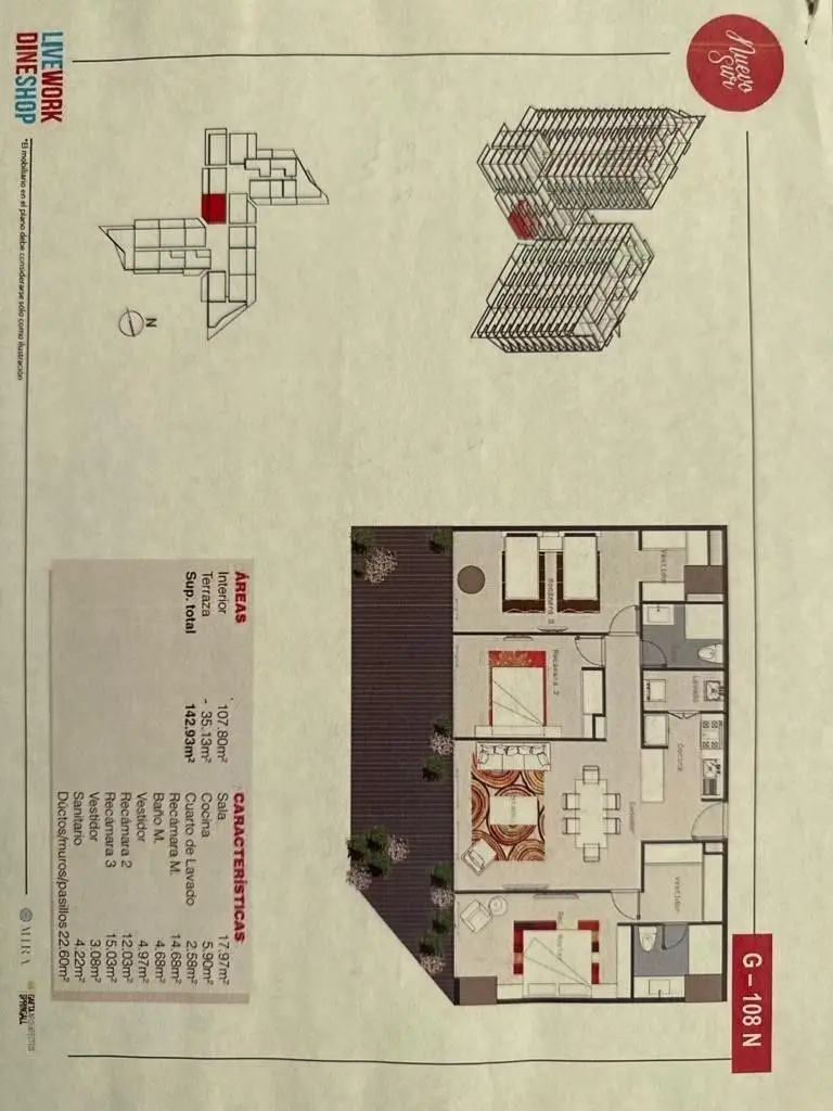 Departamento en VENTA 3 Rec amueblado Nuevo sur Monterrey — foto 4