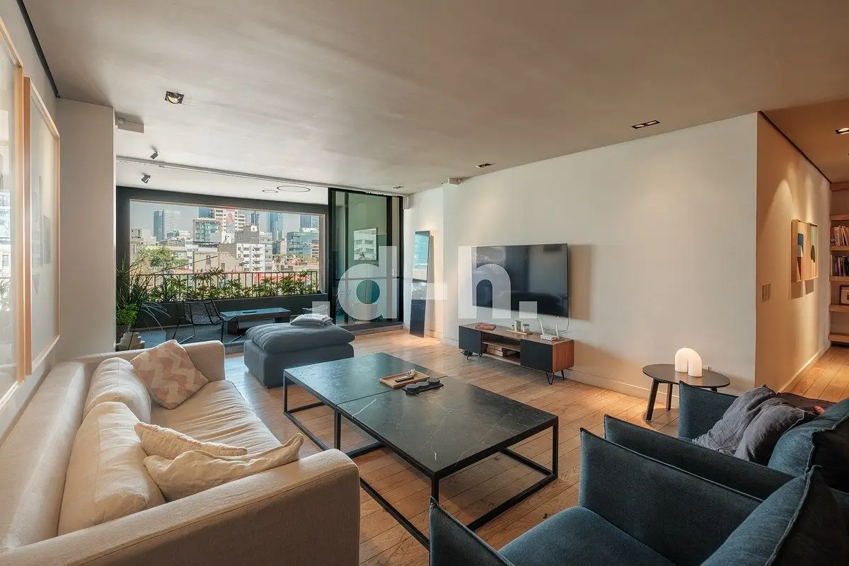 Departamento de diseño en Álvaro Obregón — 150 m² | Terraza | 2 recámaras | 2 es — foto 2