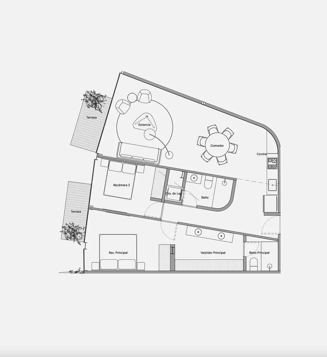 Departamentos de diseño en Ámsterdam, Condesa con terrazas — foto 2