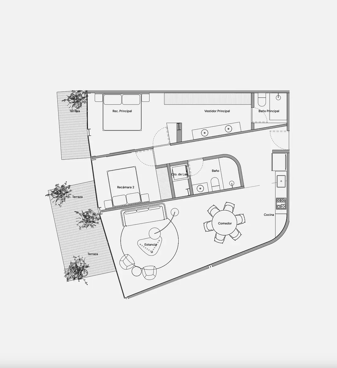 Departamentos de diseño en Ámsterdam, Condesa con terrazas — foto 3