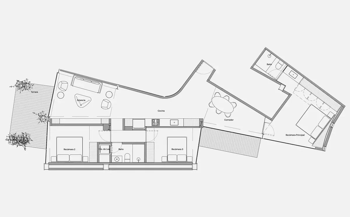 Departamentos de diseño en Ámsterdam, Condesa con terrazas — foto 9