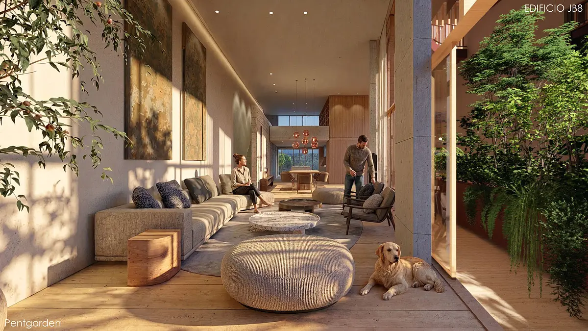 Residencias de autor con dobles alturas, terrazas y jardines privados — foto 9
