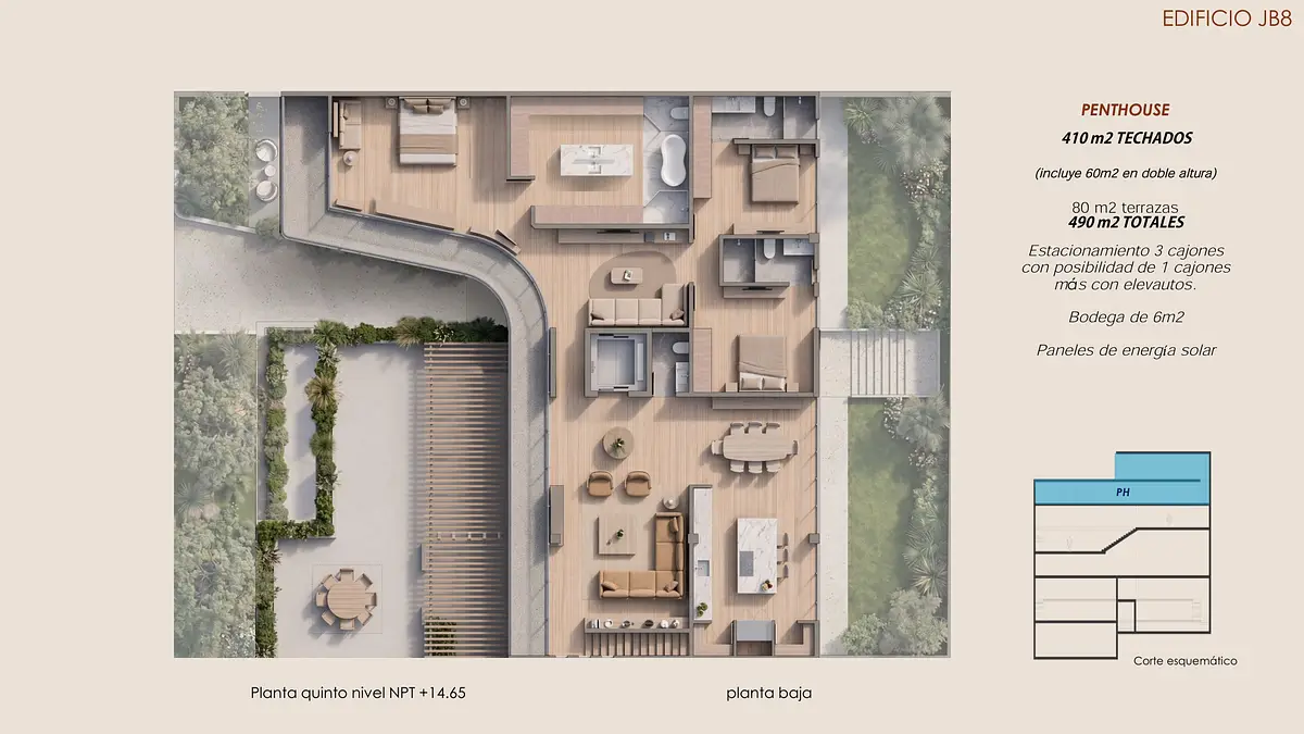 Venta Penthouse de Lujo con Terrazas Panorámicas y Dobles Alturas en Condesa — foto 7