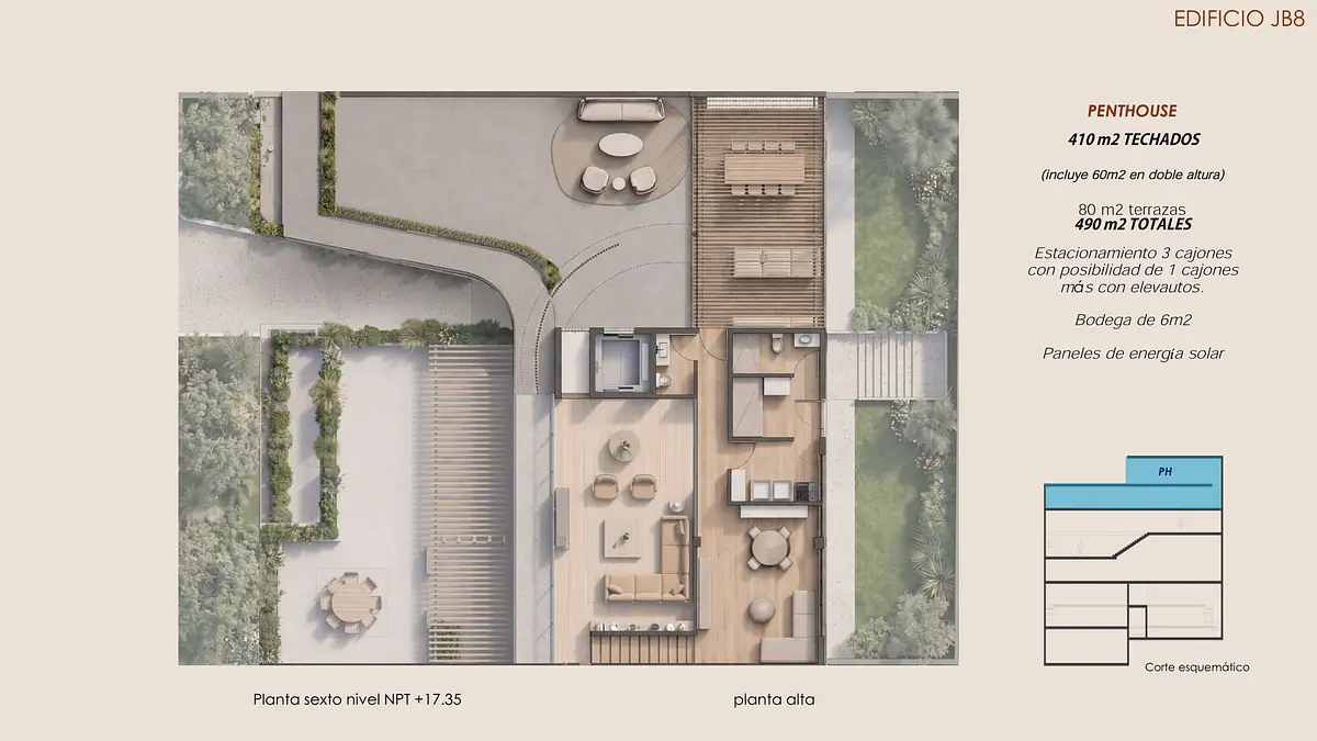 Venta Penthouse de Lujo con Terrazas Panorámicas y Dobles Alturas en Condesa — foto 8