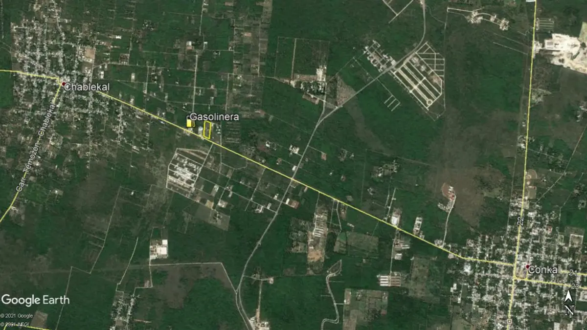 Terreno con 80 metros sobre carretera Chablekal-Conkal — foto 2