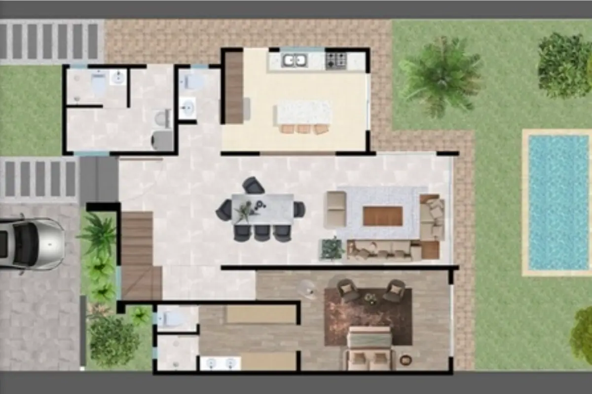 Lotes para una casa privada nueva, Cholul. — foto 2