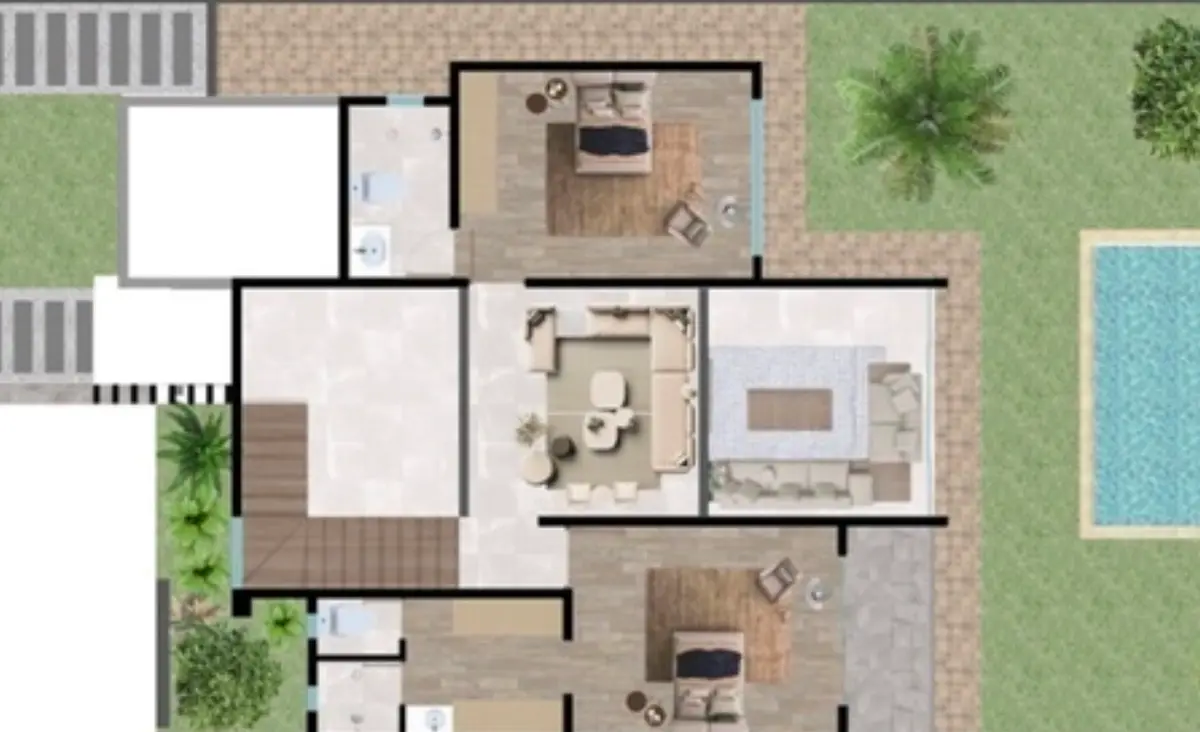 Lotes para una casa privada nueva, Cholul. — foto 3