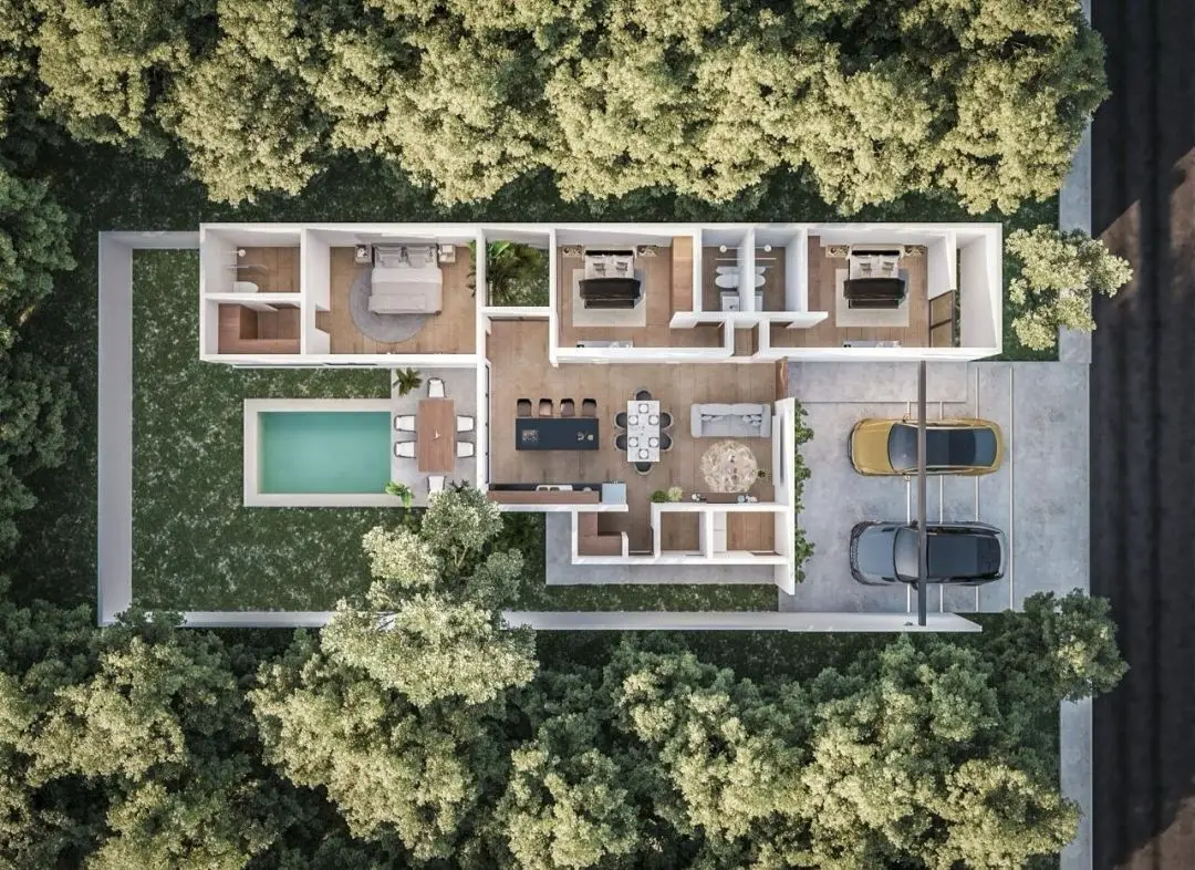 Casa en Venta 2 plantas, con alberca, privada con amenidades, norte de Mérida — foto 5