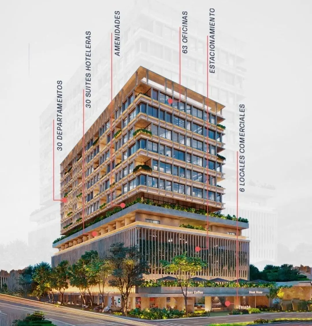 44 departamentos enTorre TRIADA , con amenidades — foto 3