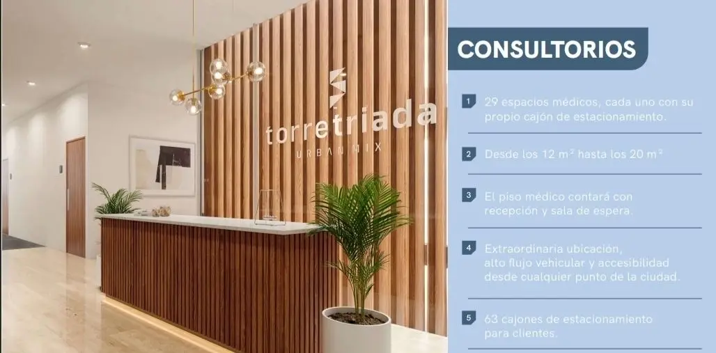 Triada CARE de consultorios c/ amenidades, parte del proyec torre TRIADA — foto 2