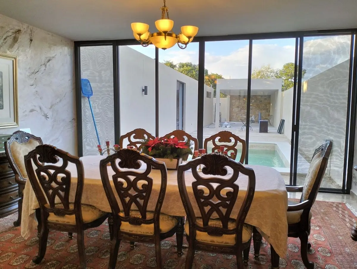 Residencia, con alberca, Paneles solares y palapa en Dzitya, Mérida, Yucatán — foto 3