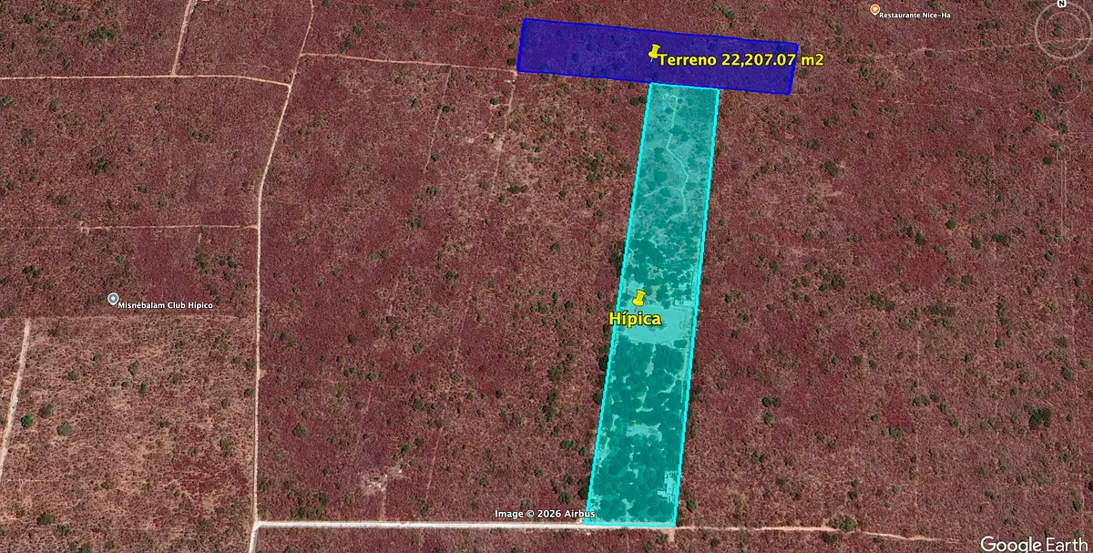 Terreno en venta en Xcunyá para desarrollo habitacional o recreativo — foto 2