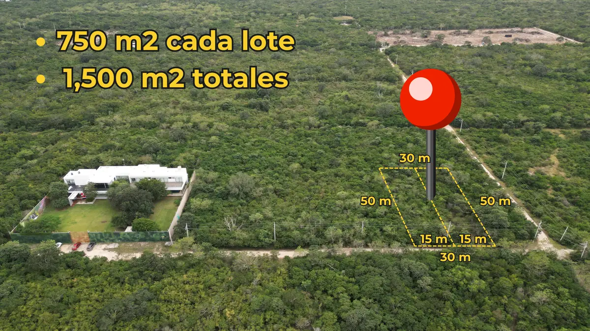 Terrenos en Komchén listos para construir, con luz — 750 m², orientación Norte. — foto 4