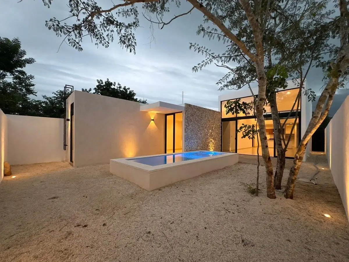 Casa en preventa de 1 piso con P Solares, alberca en privada en Mérida Yucatán — foto 3