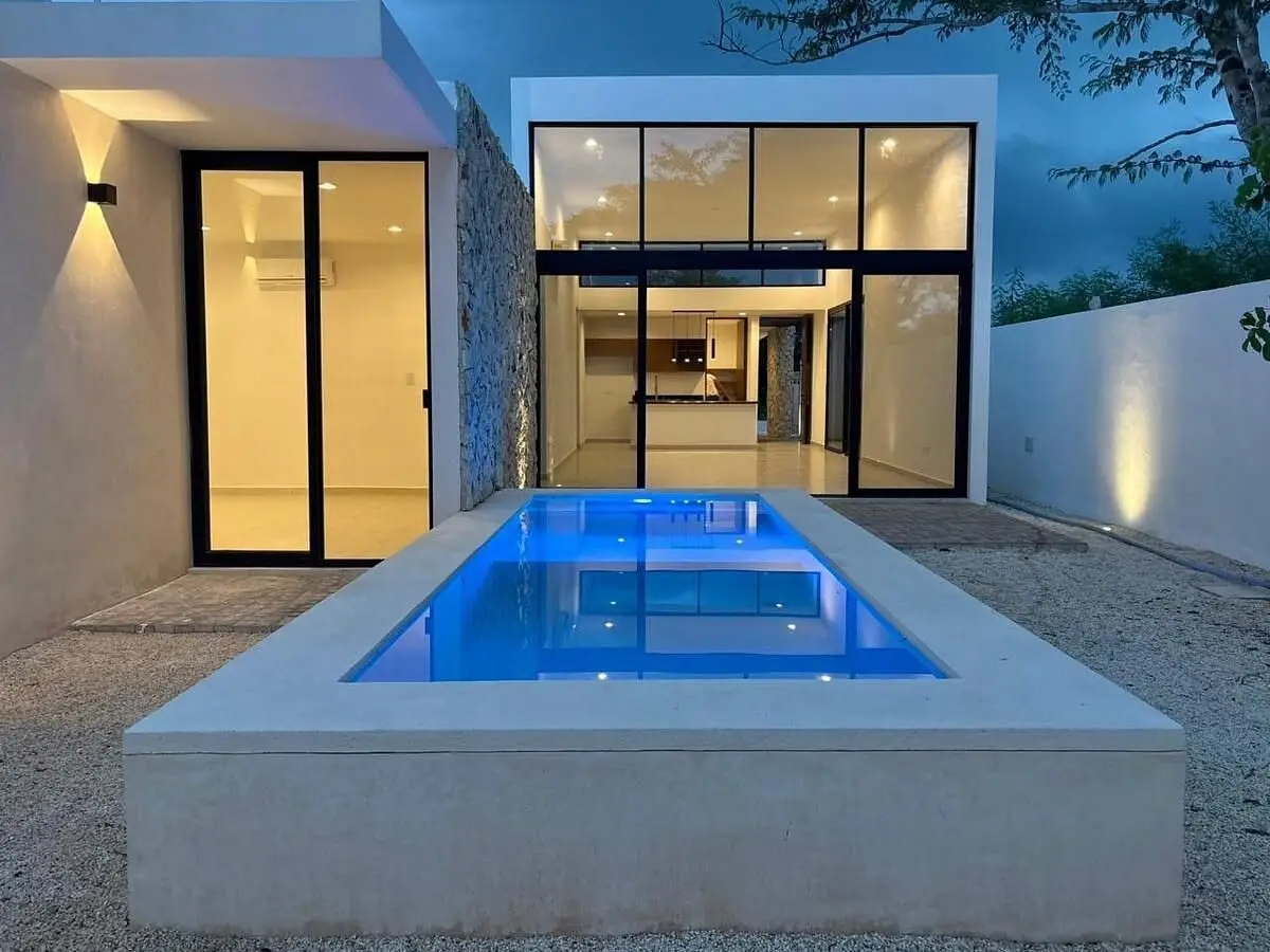 Casa en preventa de 1 piso con P Solares, alberca en privada en Mérida Yucatán — foto 6