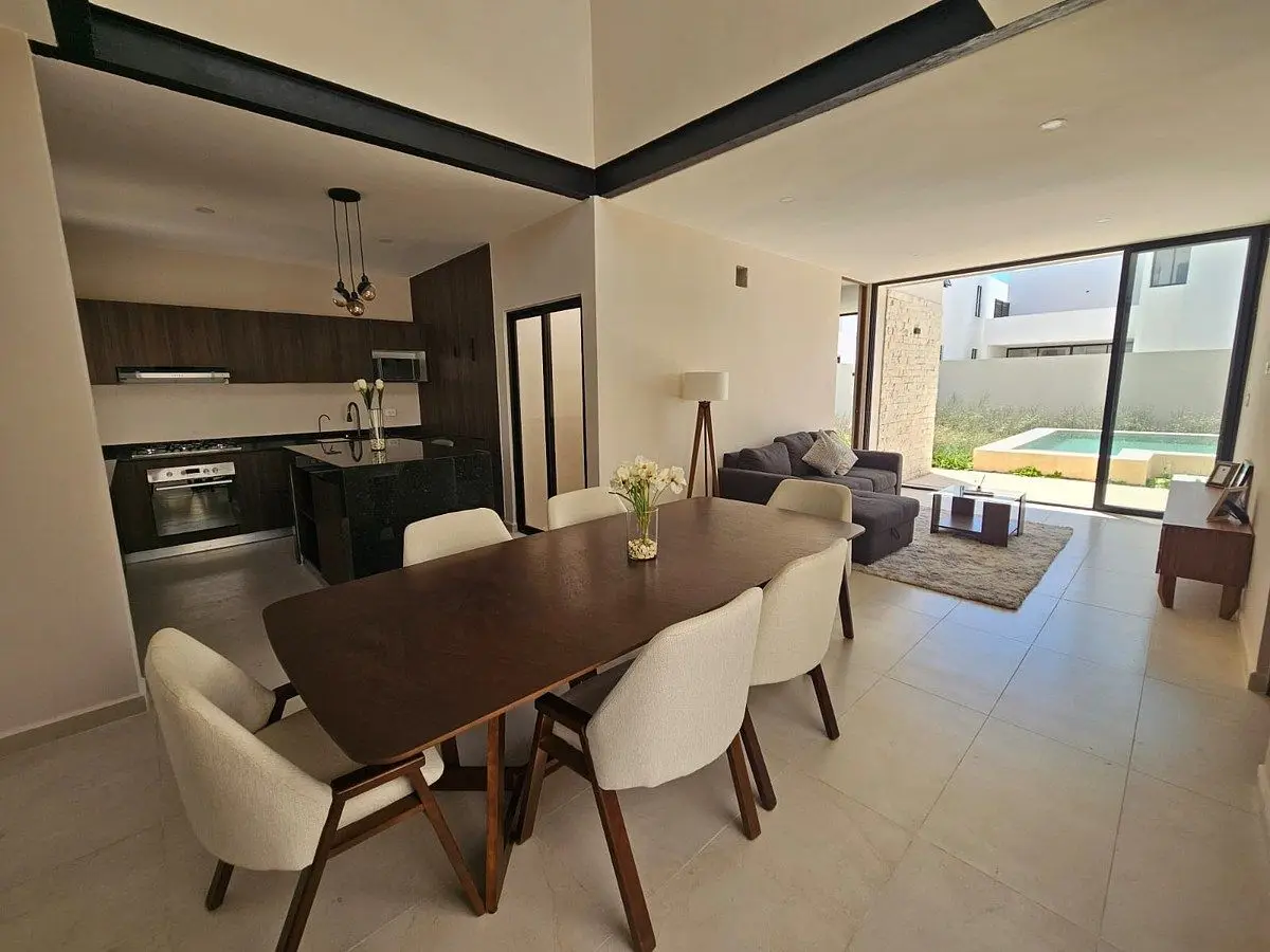 Casa en venta de 3 habitaciones y alberca en Gran San Pedro Cholul, Yucatán. — foto 4