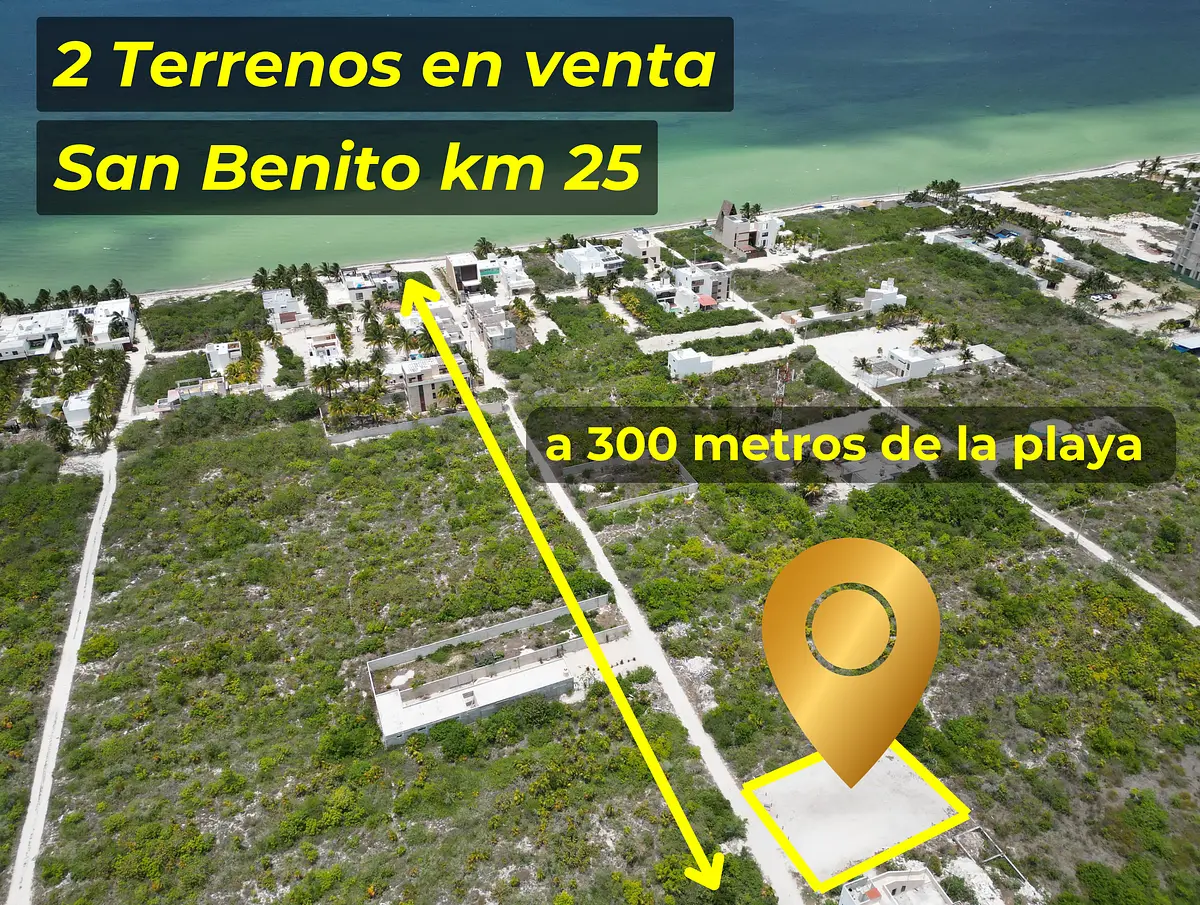 Terrenos en venta, en San Benito km 25.