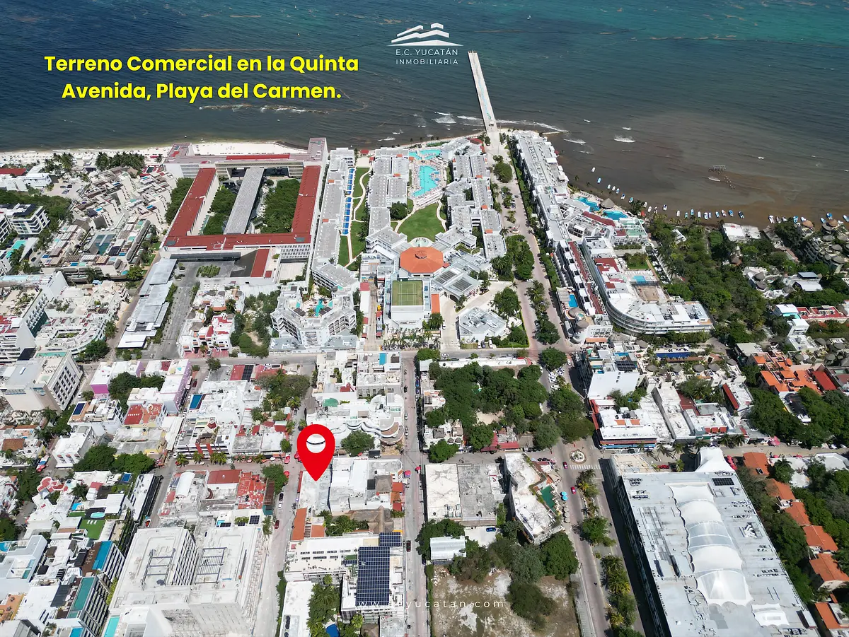 Terreno Comercial en Venta sobre Quinta Avenida – Playa del Carmen