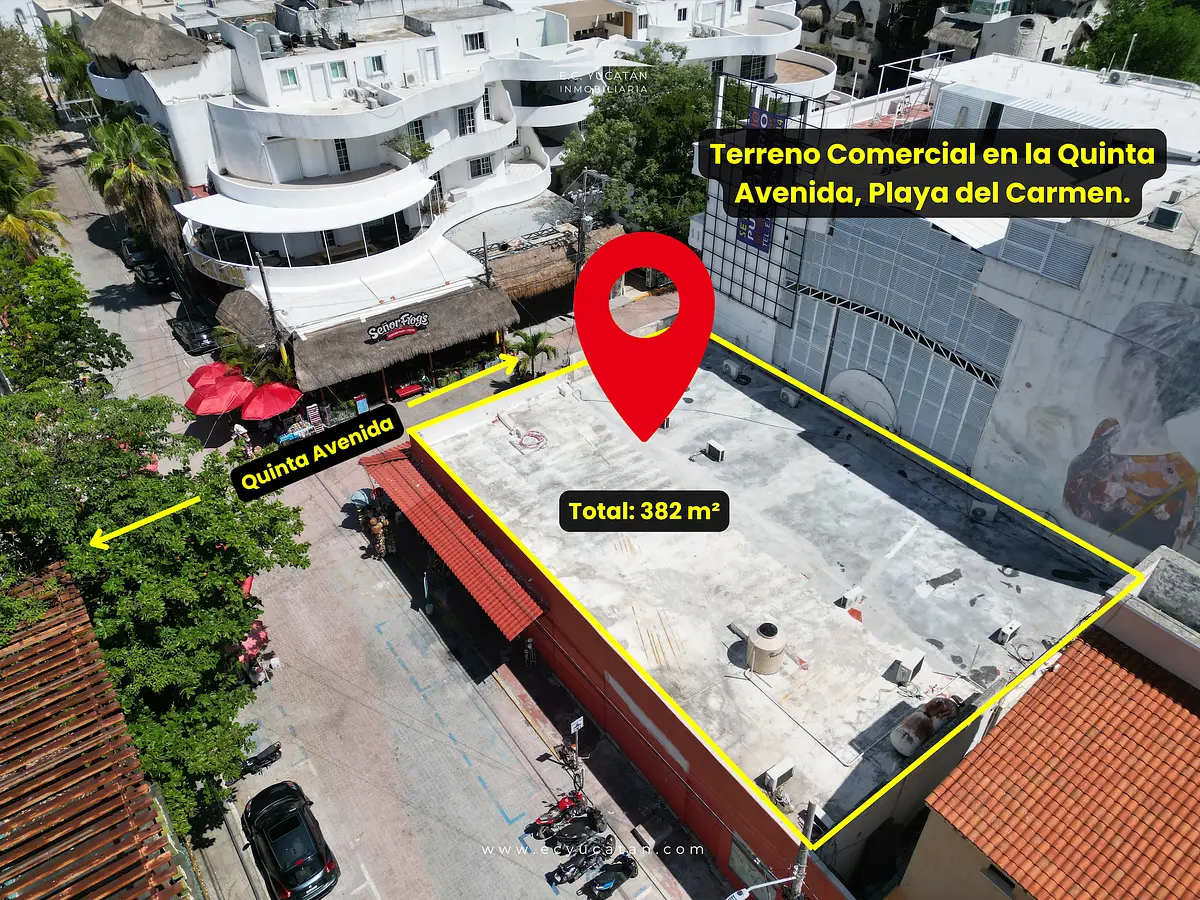 Terreno Comercial en Venta sobre Quinta Avenida – Playa del Carmen — foto 2