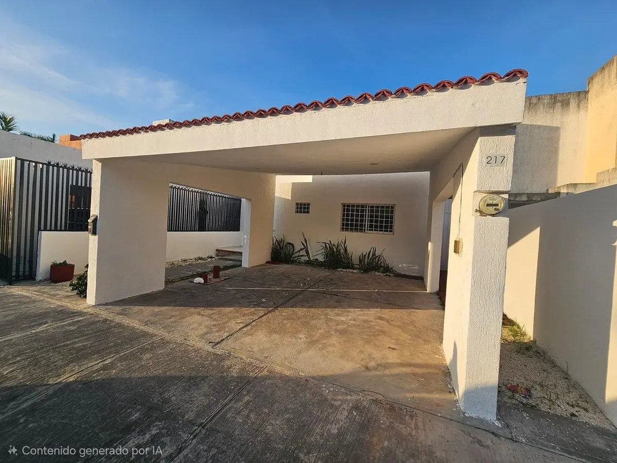 Casa amueblada en renta de 2 habitaciones en Fracc. Altabrisa Mérida Yucatán.