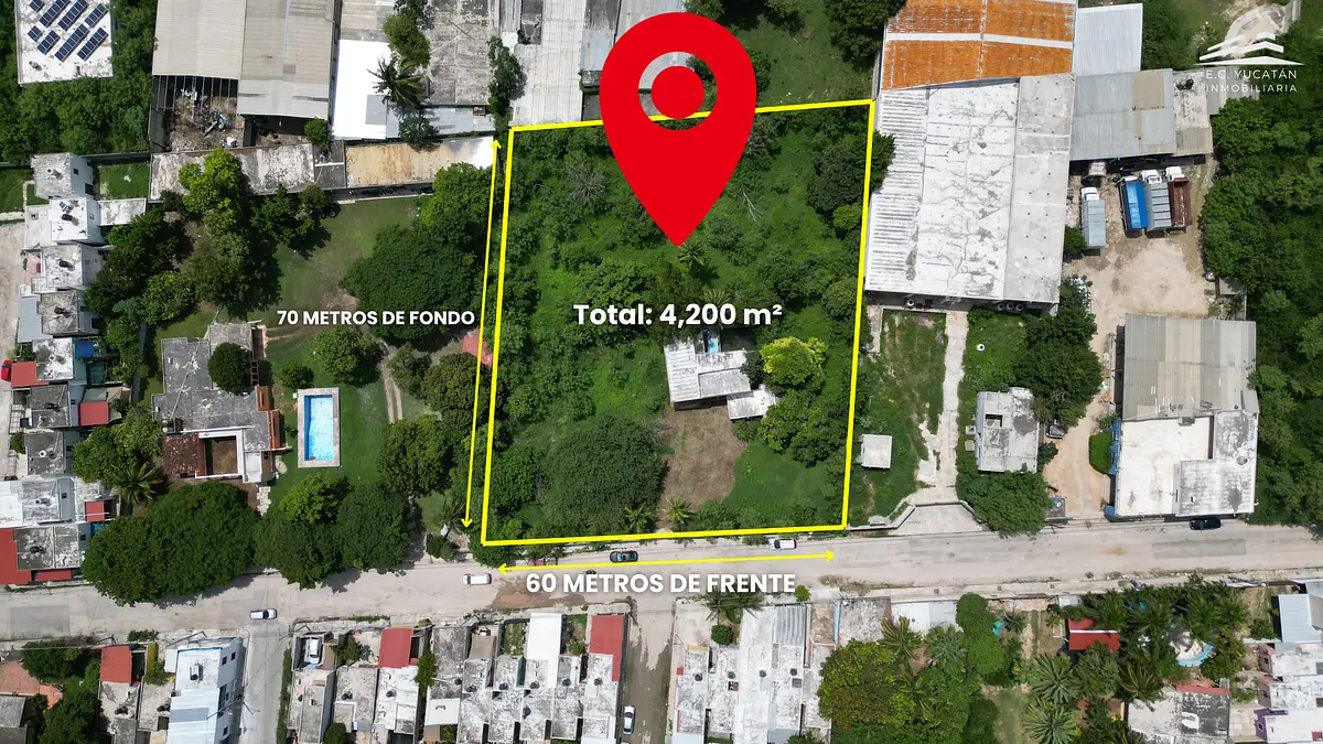 Terreno de 4,200 m² a 500 m del Periférico | Kanasín
