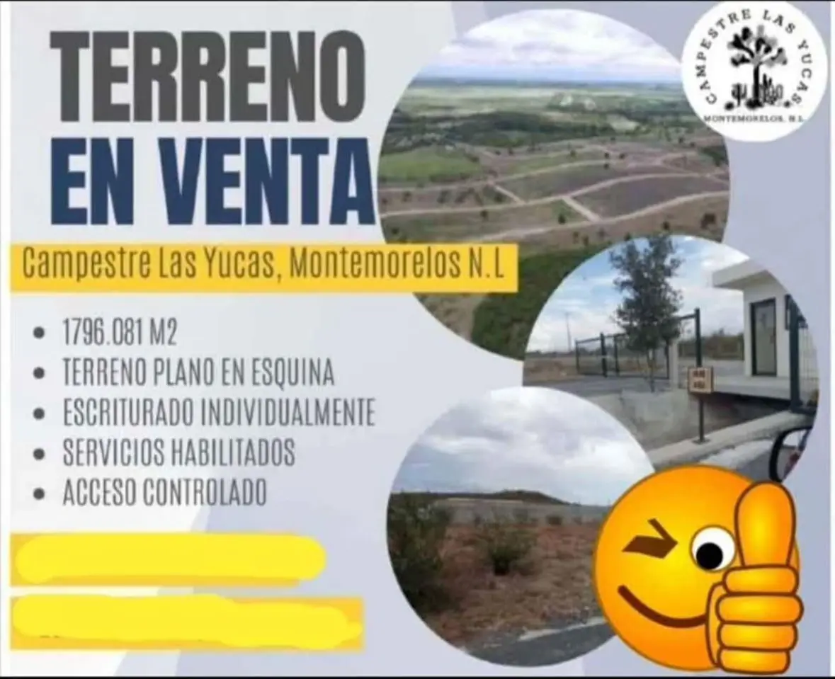 Terreno campestre en Montemorelos