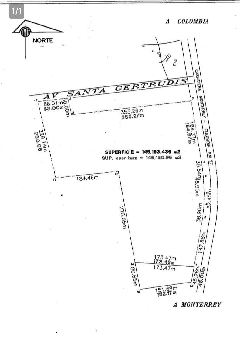 Terreno industrial en venta en Salinas Victoria