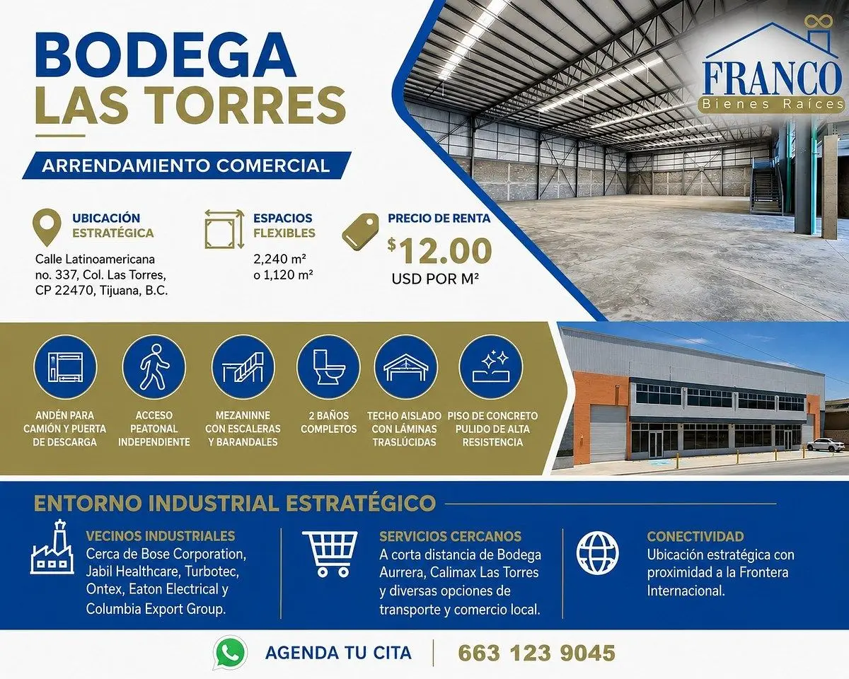 Bodega Comercial en Renta Garita Otay — foto 5