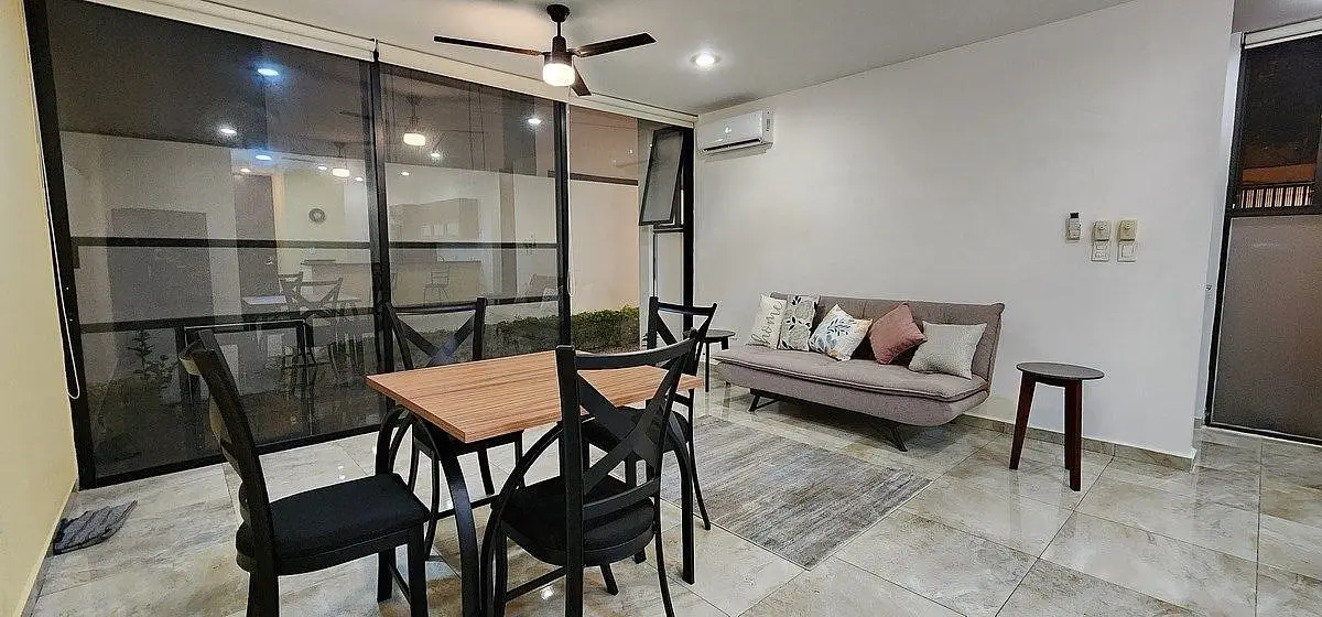 Renta departamento amueblado 1 Recamara planta baja Benito Juárez Norte — foto 4