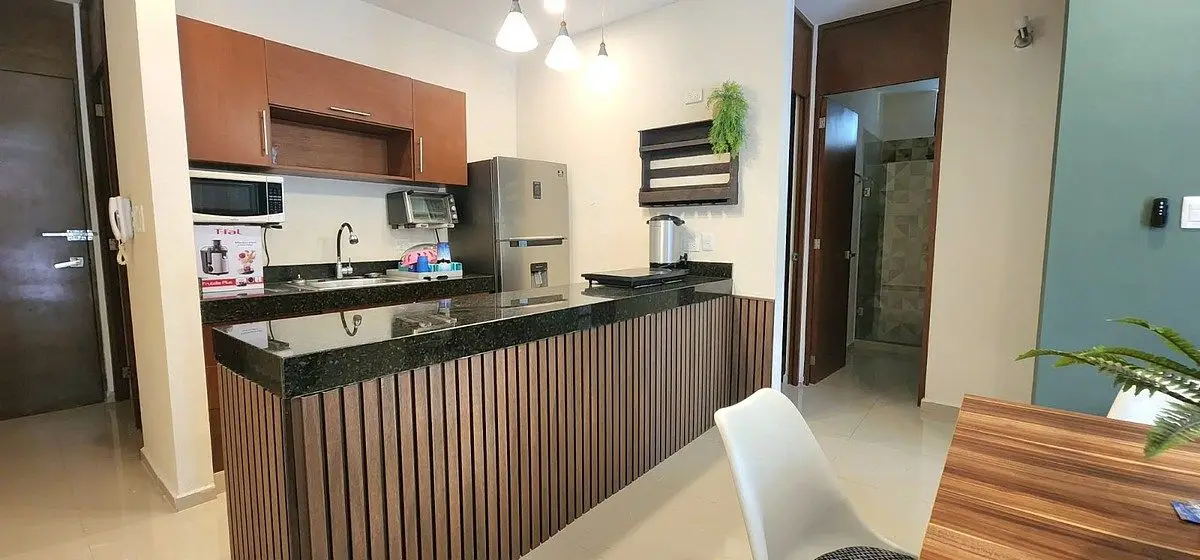 Renta Departamento Amueblado 2 Recamaras Planta Baja Temozón — foto 4