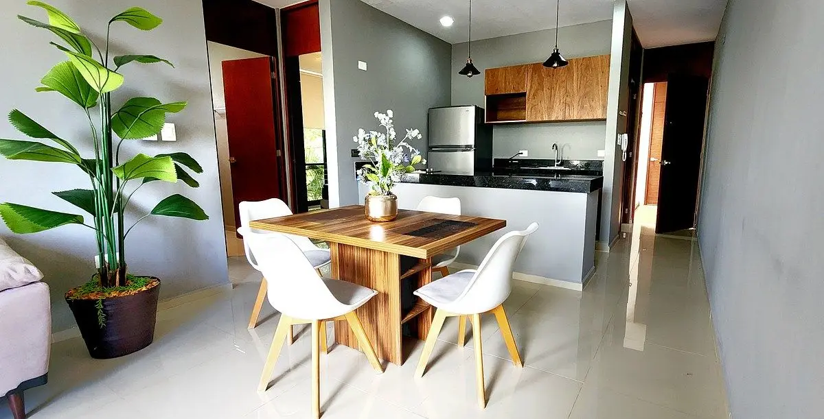 Renta departamento amueblado 2 Recamaras Temozon Sin Aval — foto 3