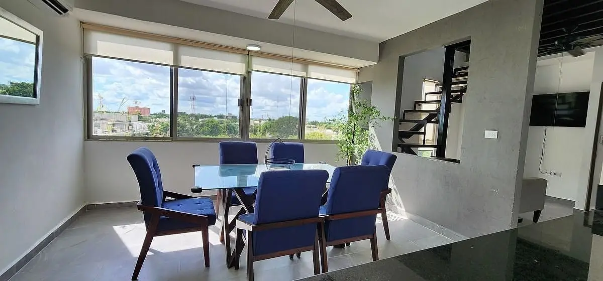 Renta departamento amueblado penhouse en Cholul — foto 2