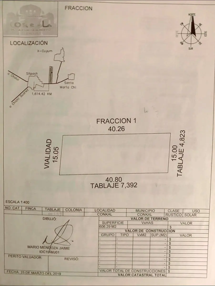 Venta Terreno en Sitpach 600 mts.2 — foto 2
