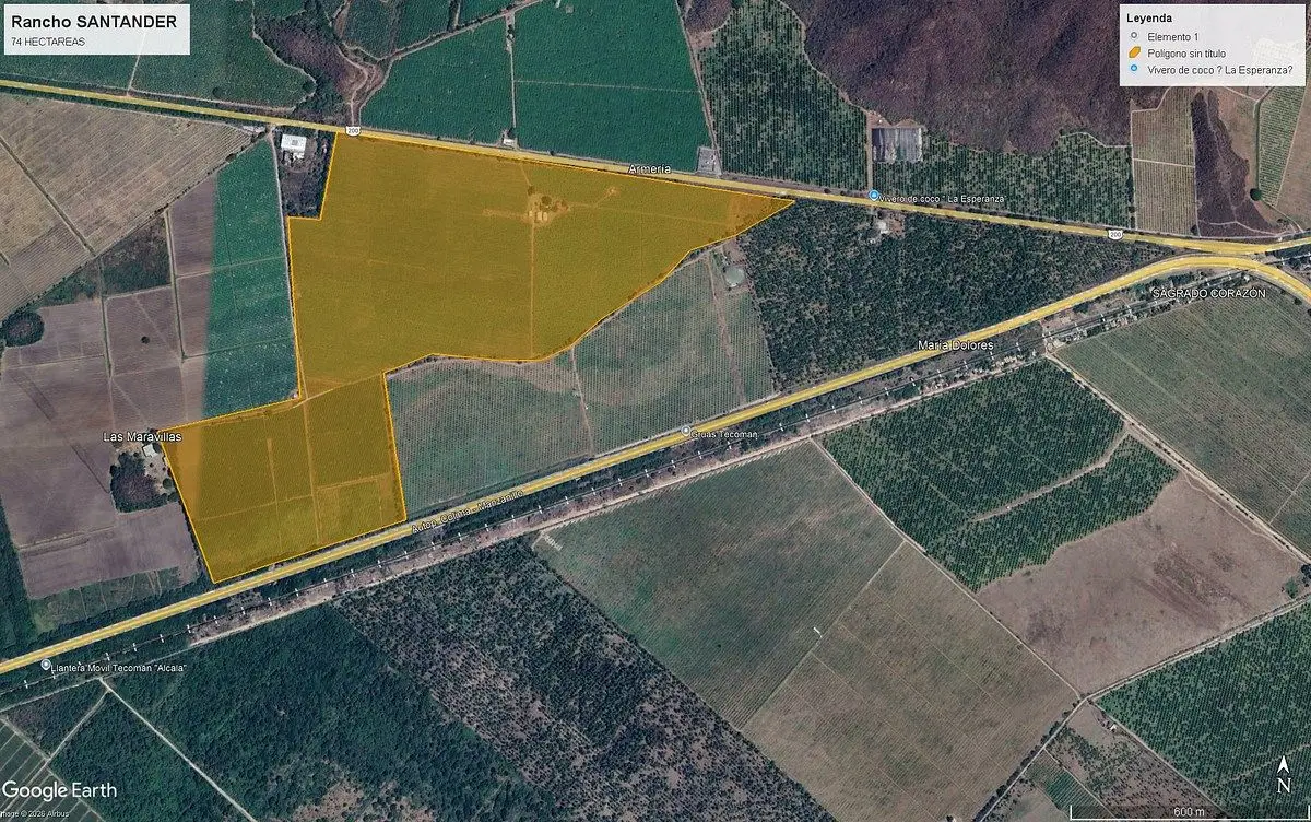 Se Vende Predio Industrial de 74 Hectareas – Armería, Colima