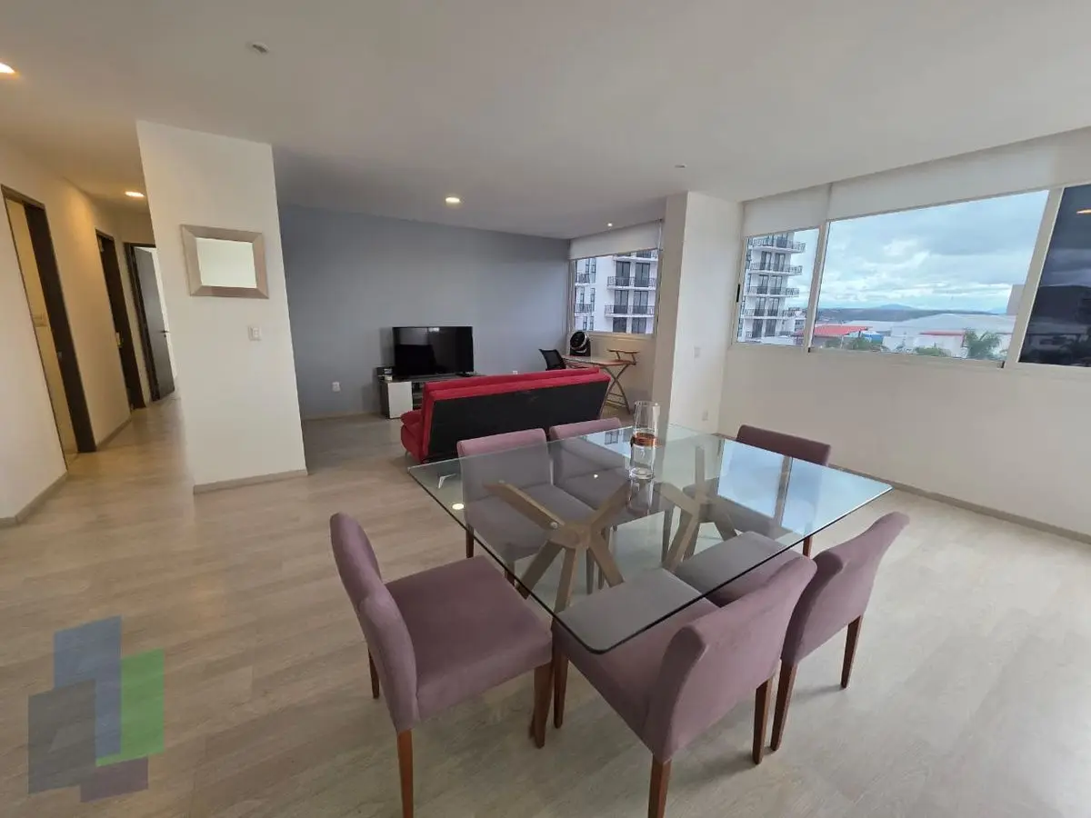 Departamento en renta amueblado, en Valle de Juriquilla, con 2 recámaras. — foto 2