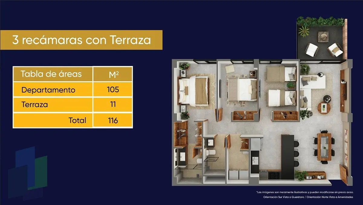 Depa en VENTA con Lock off en Lomas de Juriquilla — foto 3