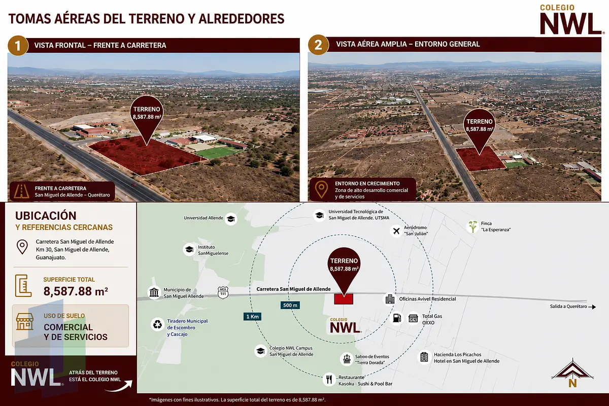 Terreno en venta sobre la carretera a San Miguel de Allende, a 800metros del acc — foto 4