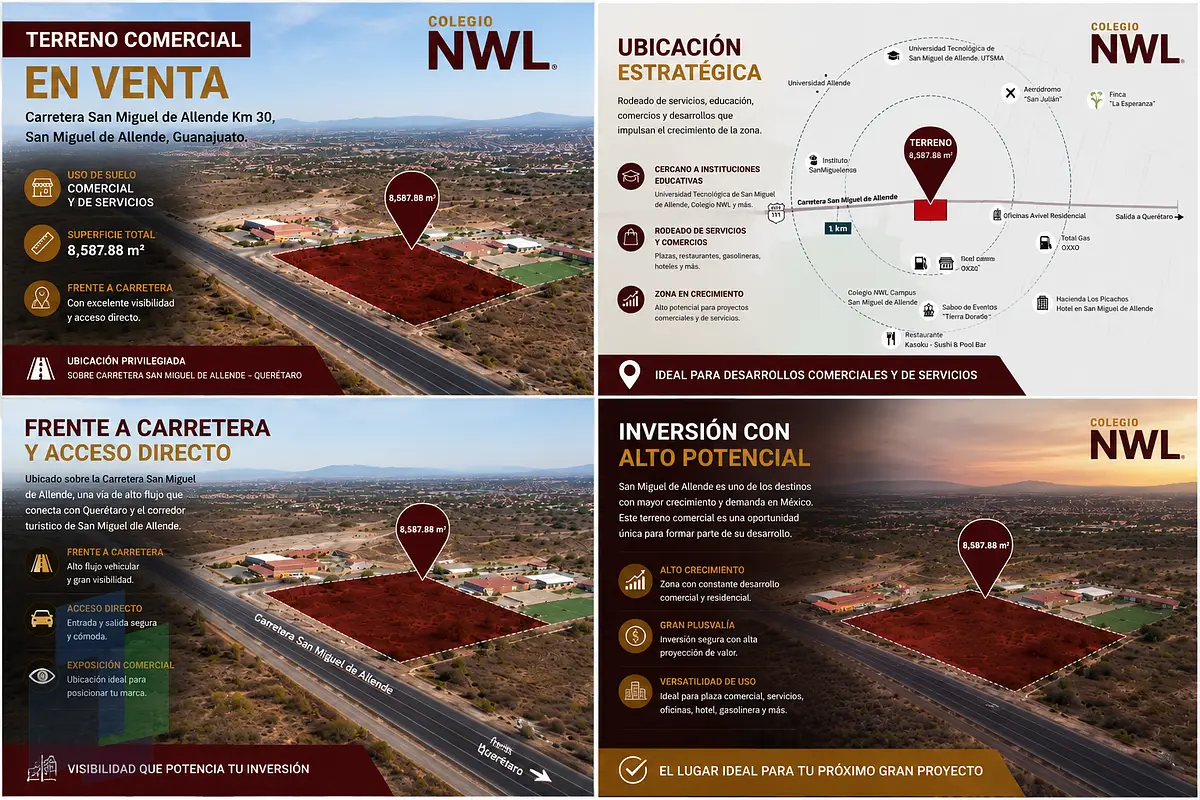 Terreno en venta sobre la carretera a San Miguel de Allende, a 800metros del acc — foto 5