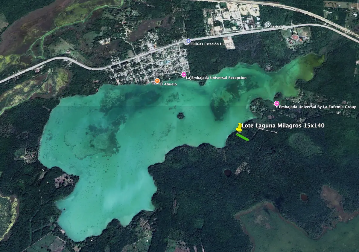 Terreno en Venta frente a la Laguna Milagros, BACALAR — foto 3