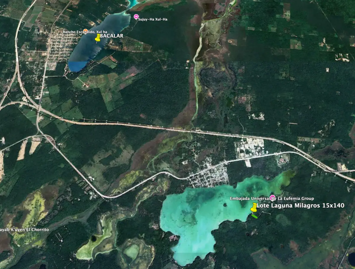 Terreno en Venta frente a la Laguna Milagros, BACALAR — foto 4