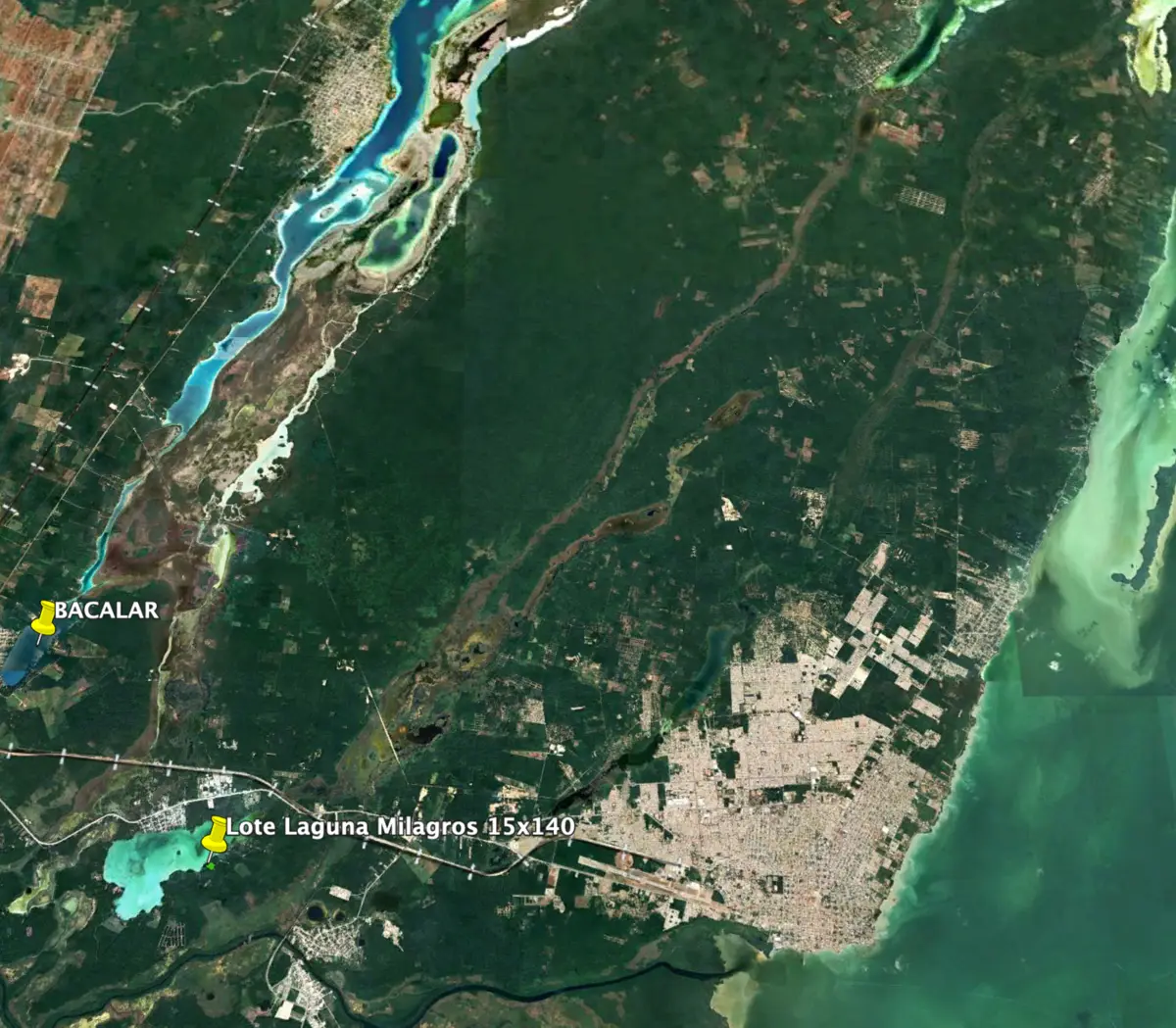 Terreno en Venta frente a la Laguna Milagros, BACALAR — foto 6