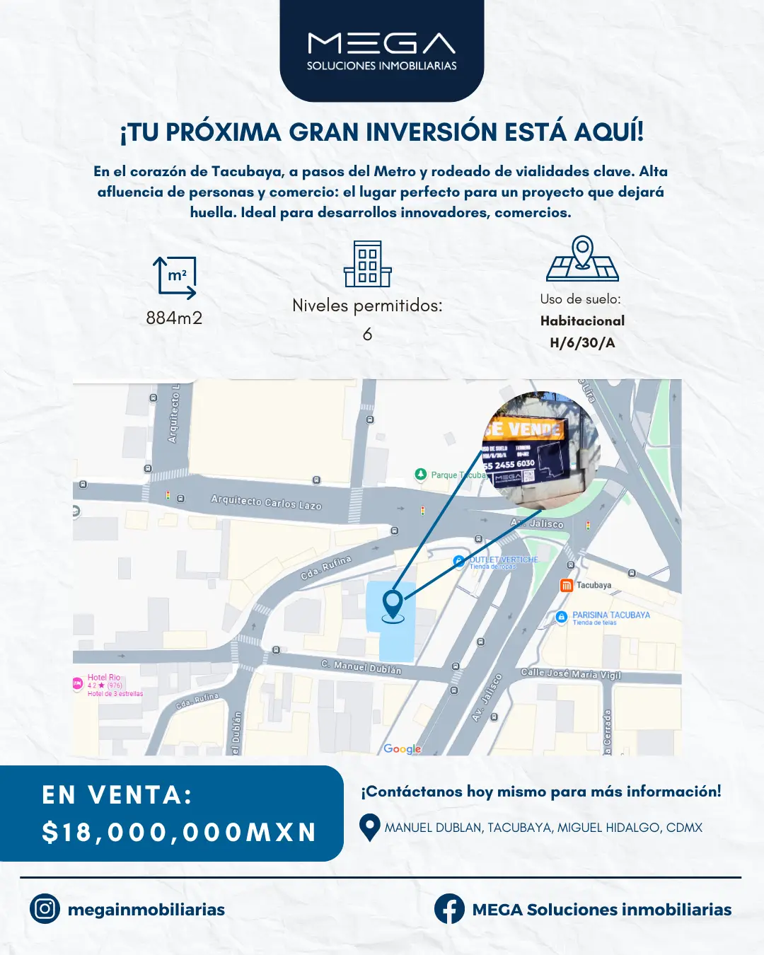 Manuel Dublan, Tacubaya, Terreno comercial/habitacional en venta — foto 4